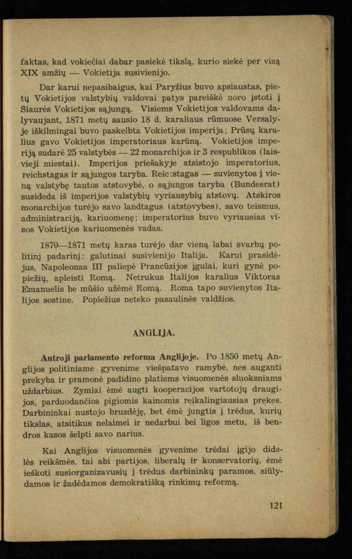 Naujųjų amžių istorija: vadovėlis vidurinėms mokykloms / K. Kliuksinas. – Kaunas: Sakalas, 1936. – 160 p.