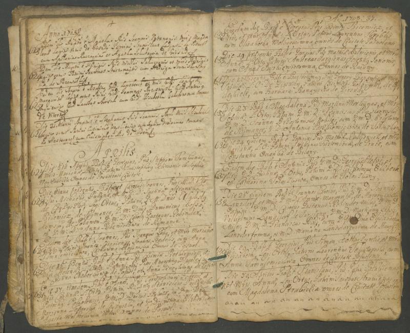 Pasvalio Romos katalikų parapijos bažnyčios 1703–1718 metų krikšto metrikų knyga