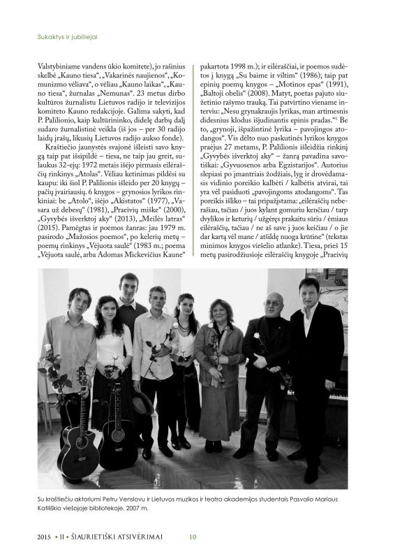 Šiaurietiški atsivėrimai : Pasvalio krašto istorijos ir kultūros žurnalas 2015, nr. 2 (39)