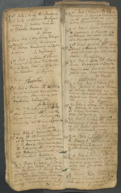 Pasvalio Romos katalikų parapijos bažnyčios 1749–1772 metų krikšto metrikų knyga