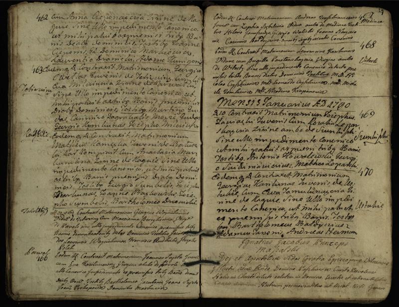 Pasvalio Romos katalikų parapijos bažnyčios 1776–1793 metų jungtuvių metrikų knyga