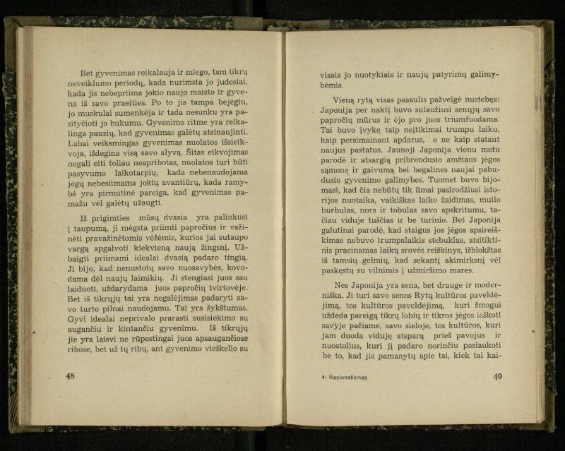 Nacionalizmas: nacionalizmas Vakaruose; Nacionalizmas Japonijoj; Nacionalizmas Indijoj / Rabindranath Tagore. – Kaunas: [s.n.], 1937. – 122, [2] p.