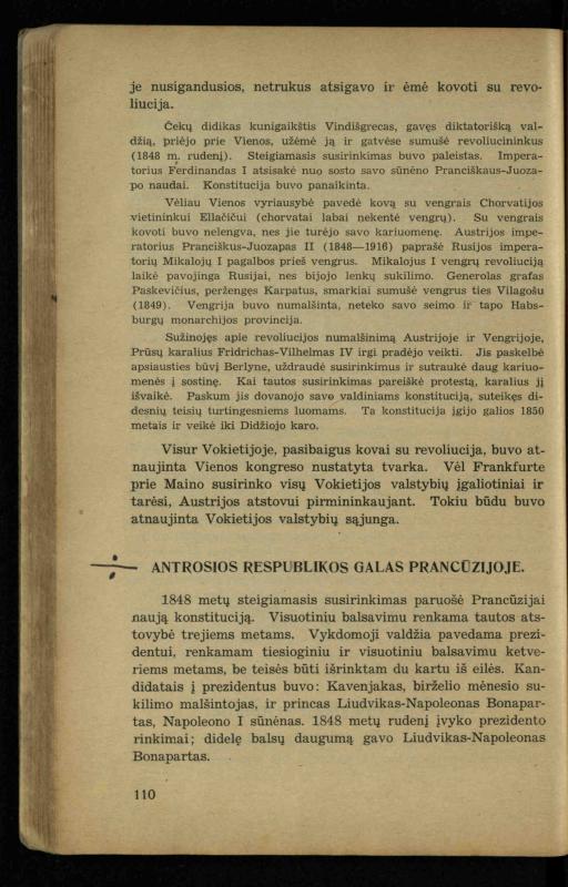 Naujųjų amžių istorija: vadovėlis vidurinėms mokykloms / K. Kliuksinas. – Kaunas: Sakalas, 1936. – 160 p.