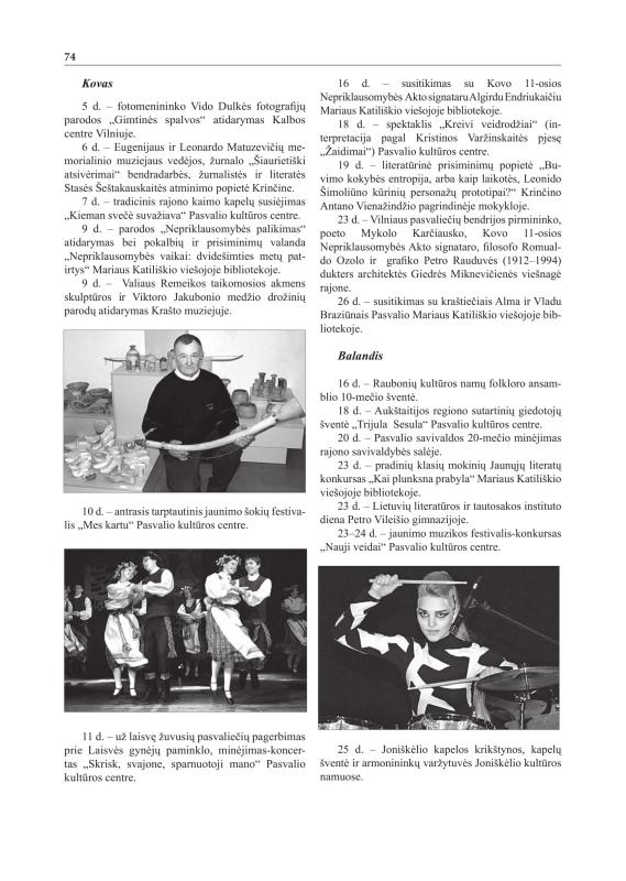 Šiaurietiški atsivėrimai : Pasvalio krašto istorijos ir kultūros žurnalas 2010, nr. 2 (29)