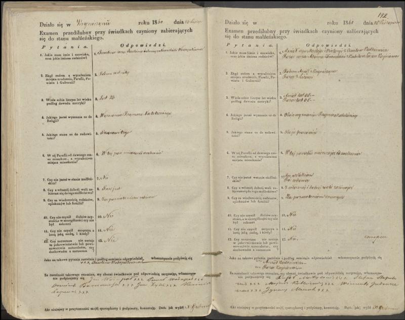 Krinčino Romos katalikų parapijos bažnyčios 1853–1862 metų priešjungtuvinės apklausos knyga