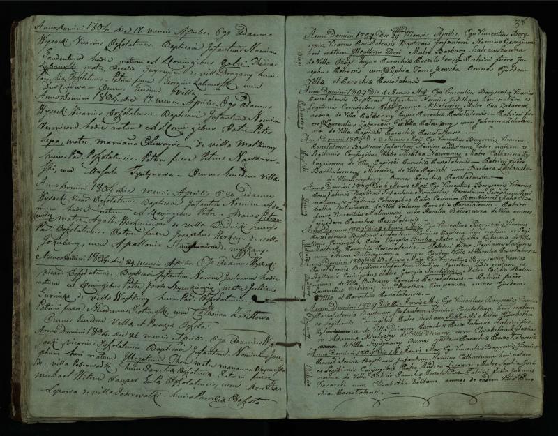 Pušaloto Romos katalikų parapijos bažnyčios 1802–1814 metų krikšto metrikų knyga