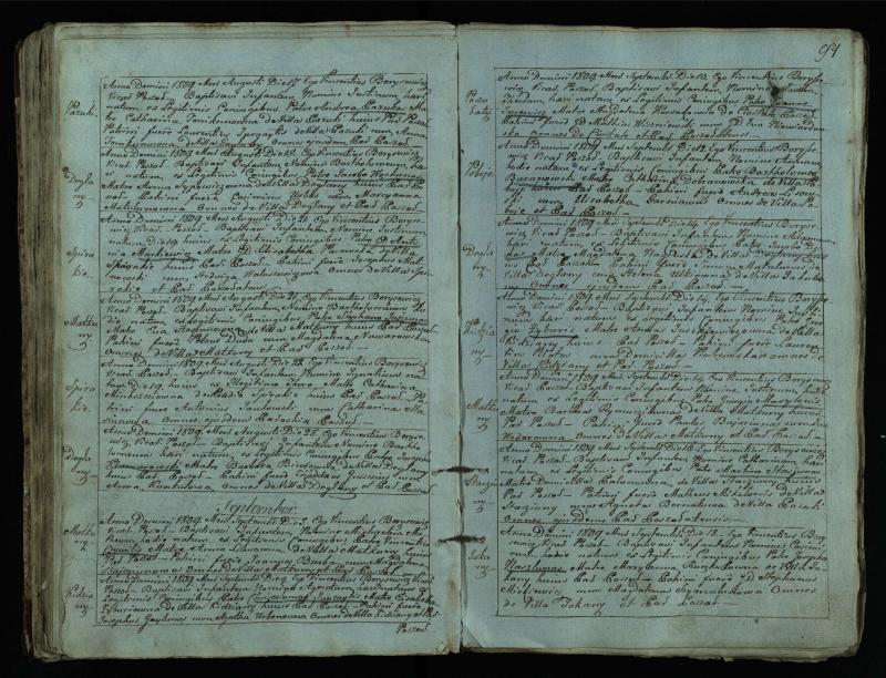 Pušaloto Romos katalikų parapijos bažnyčios 1802–1814 metų krikšto metrikų knyga