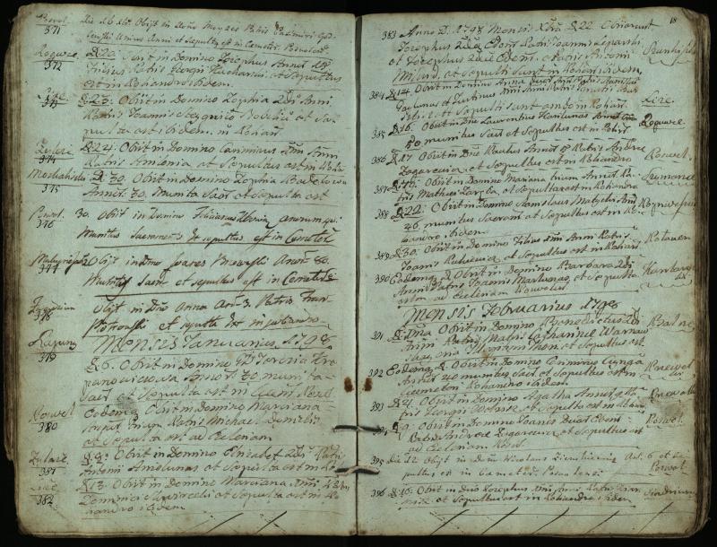 Pasvalio Romos katalikų parapijos bažnyčios 1794–1819 metų mirties metrikų knyga