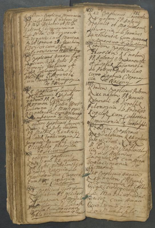 Pasvalio Romos katalikų parapijos bažnyčios 1749–1772 metų krikšto metrikų knyga