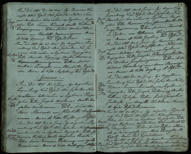 Pušaloto Romos katalikų parapijos bažnyčios 1814–1822 metų krikšto metrikų knyga
