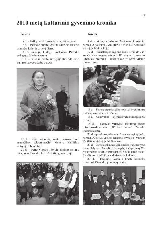 Šiaurietiški atsivėrimai : Pasvalio krašto istorijos ir kultūros žurnalas 2010, nr. 2 (29)