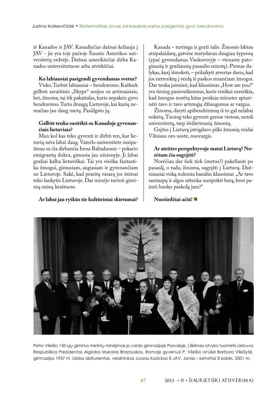Šiaurietiški atsivėrimai : Pasvalio krašto istorijos ir kultūros žurnalas 2015, nr. 2 (39)
