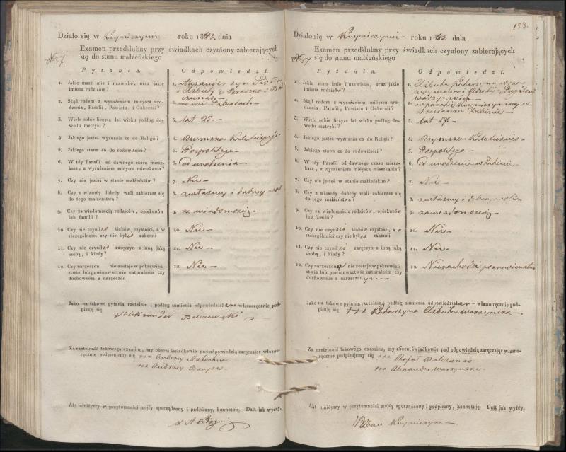 Krinčino Romos katalikų parapijos bažnyčios 1840–1844 metų priešjungtuvinės apklausos knyga