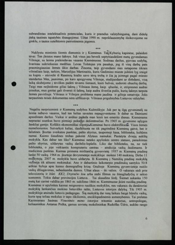 Žurnalisto, literato, vertėjo Kazimiero Pūro rašinys „Pamąstymai ant devyniasdešimtojo gimtadienio slenksčio...“