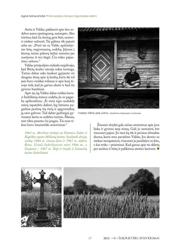 Šiaurietiški atsivėrimai : Pasvalio krašto istorijos ir kultūros žurnalas 2015, nr. 2 (39)