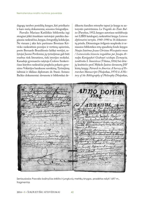 Šiaurietiški atsivėrimai : Pasvalio krašto istorijos ir kultūros žurnalas 2014, nr. 1 (36)