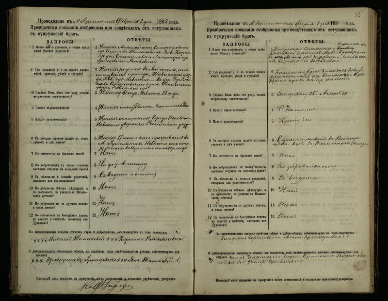 Pušaloto Romos katalikų parapijos bažnyčios 1885–1891 metų priešjungtuvinės apklausos knyga