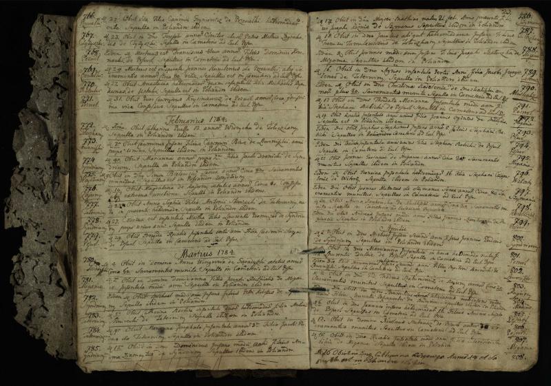 Pasvalio Romos katalikų parapijos bažnyčios 1776–1788 metų mirties metrikų knyga