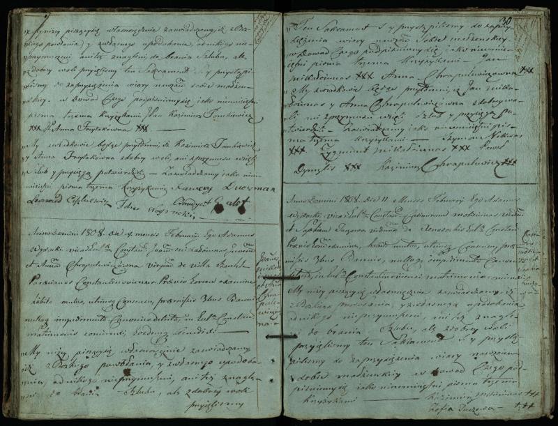 Vaškų (Konstantinavo) Romos katalikų parapijos bažnyčios 1804–1809 metų jungtuvių metrikų knyga