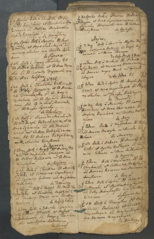 Pasvalio Romos katalikų parapijos bažnyčios 1749–1772 metų krikšto metrikų knyga