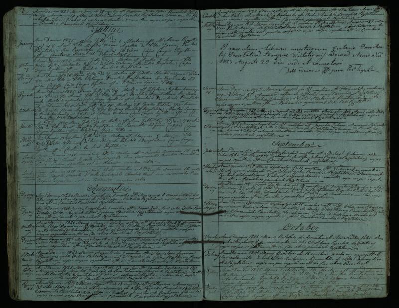 Pušaloto Romos katalikų parapijos bažnyčios 1810–1827 metų mirties metrikų knyga