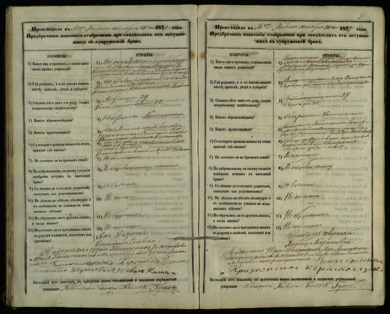 Pasvalio Romos katalikų parapijos bažnyčios 1876–1885 metų priešjungtuvinės apklausos knyga