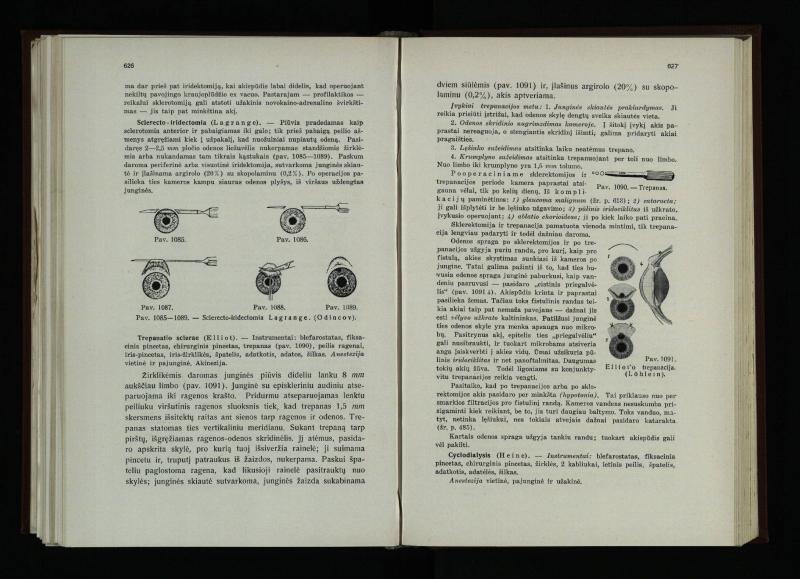 Akių ligų vadovas / Petras Avižonis. – Kaunas: Medicinos fakultetao leidinys, 1940. – VIII, 841, [2] p., 18 iliustr. lap.