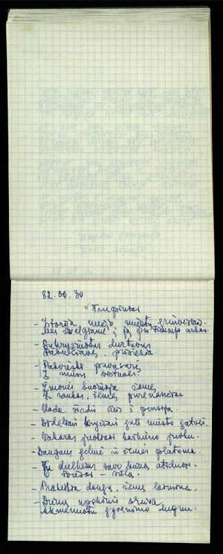Poeto Jono Vytauto Nistelio eilėraščių sąsiuvinis