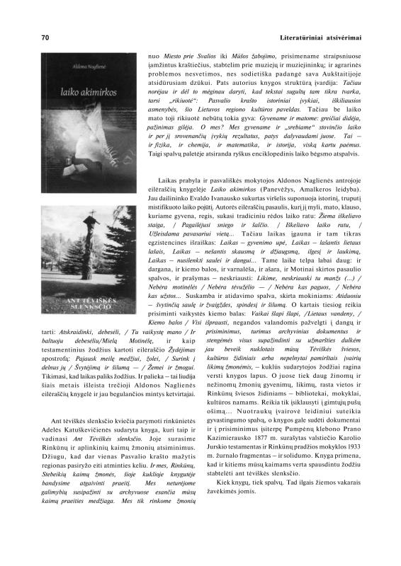 Šiaurietiški atsivėrimai : Pasvalio krašto istorijos ir kultūros žurnalas 2009, nr. 2 (27)