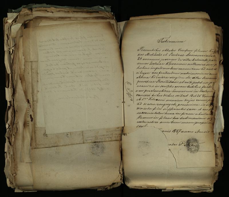 Pušaloto Romos katalikų parapijos bažnyčios 1884–1900 metų gaunamų raštų knyga