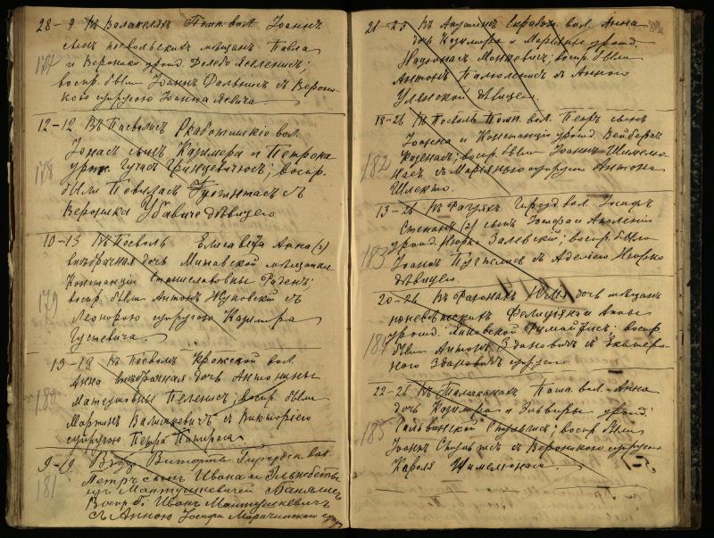 Pasvalio Romos katalikų parapijos bažnyčios 1909–1918 metų krikšto metrikų juodraštis
