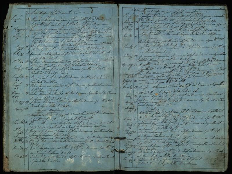 Pasvalio Romos katalikų parapijos bažnyčios 1819–1827 metų mirties metrikų knyga