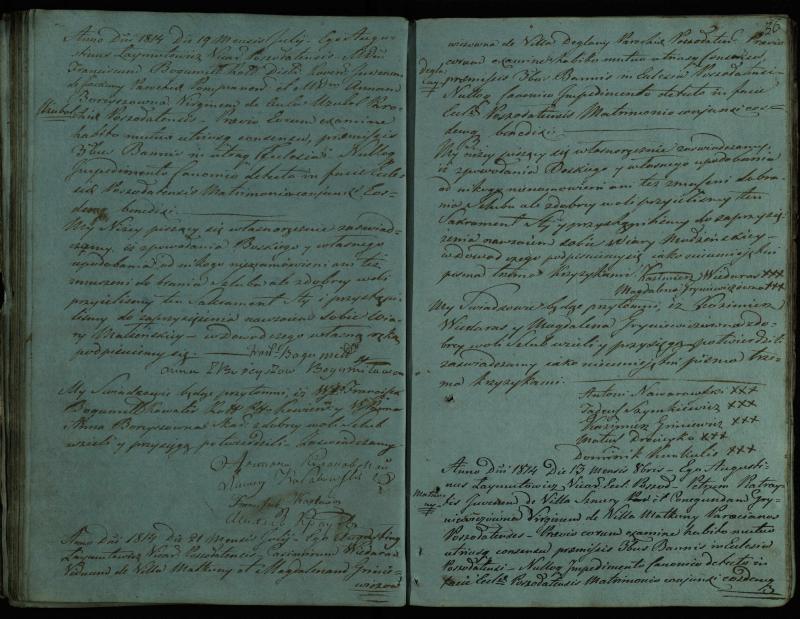 Pušaloto Romos katalikų parapijos bažnyčios 1810–1819 metų jungtuvių metrikų knyga
