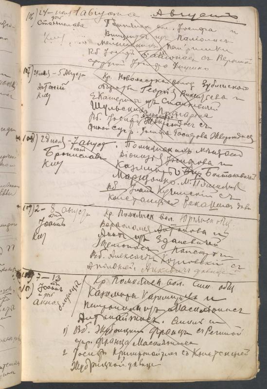 Pumpėnų Romos katalikų parapijos bažnyčios 1906–1917 metų krikšto metrikų juodraštis