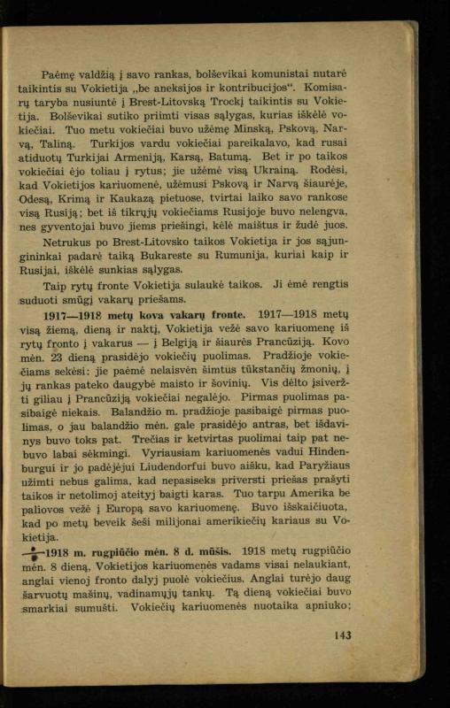 Naujųjų amžių istorija: vadovėlis vidurinėms mokykloms / K. Kliuksinas. – Kaunas: Sakalas, 1936. – 160 p.