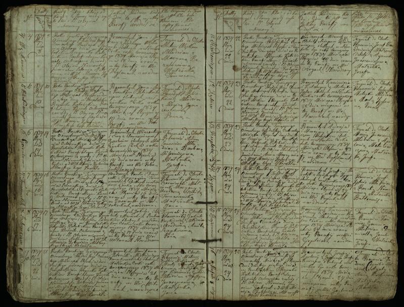 Pušaloto Romos katalikų parapijos bažnyčios 1828–1834 metų krikšto metrikų knyga