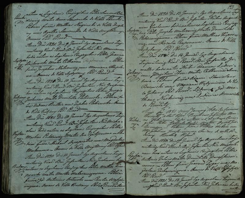 Pušaloto Romos katalikų parapijos bažnyčios 1814–1822 metų krikšto metrikų knyga