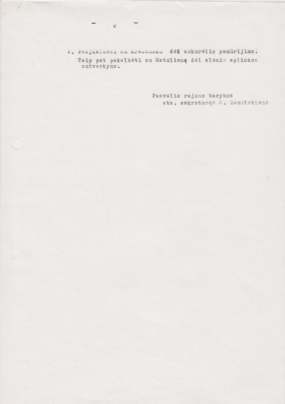 Lietuvos Sąjūdžio Pasvalio rajono tarybos 1990 m. gegužės 24 d. protokolas