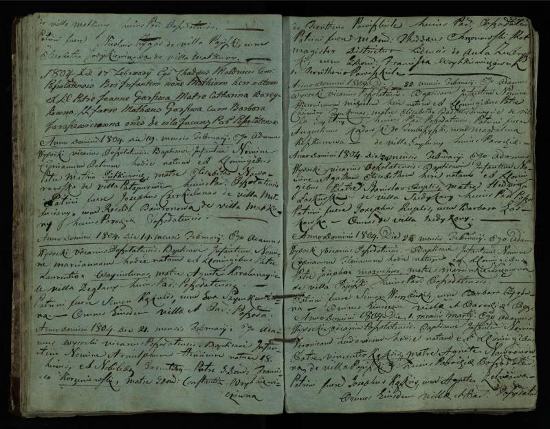 Pušaloto Romos katalikų parapijos bažnyčios 1802–1814 metų krikšto metrikų knyga
