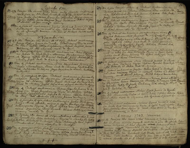 Pasvalio Romos katalikų parapijos bažnyčios 1776–1793 metų jungtuvių metrikų knyga
