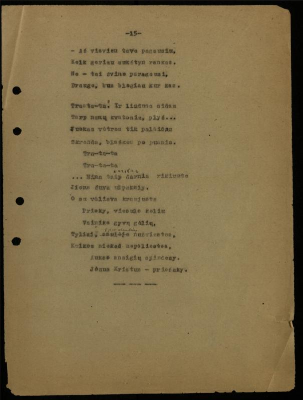 Žurnalisto, literato, vertėjo Kazimiero Pūro eilėraščių aplankas „Eilėraščiai – nuobiros“