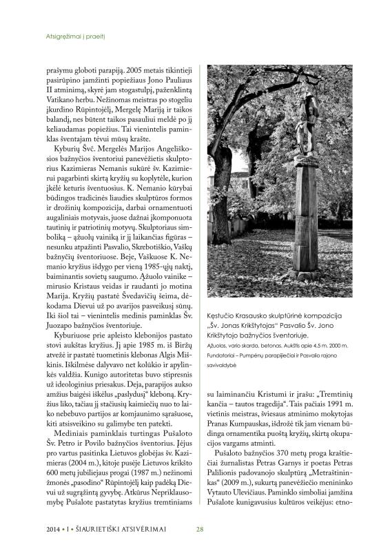 Šiaurietiški atsivėrimai : Pasvalio krašto istorijos ir kultūros žurnalas 2014, nr. 1 (36)