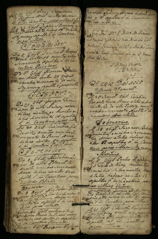 Pasvalio Romos katalikų parapijos bažnyčios 1744–1776 metų mirties metrikų knyga