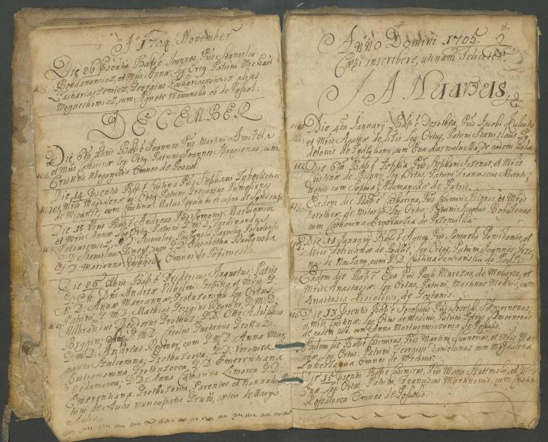 Pasvalio Romos katalikų parapijos bažnyčios 1703–1718 metų krikšto metrikų knyga