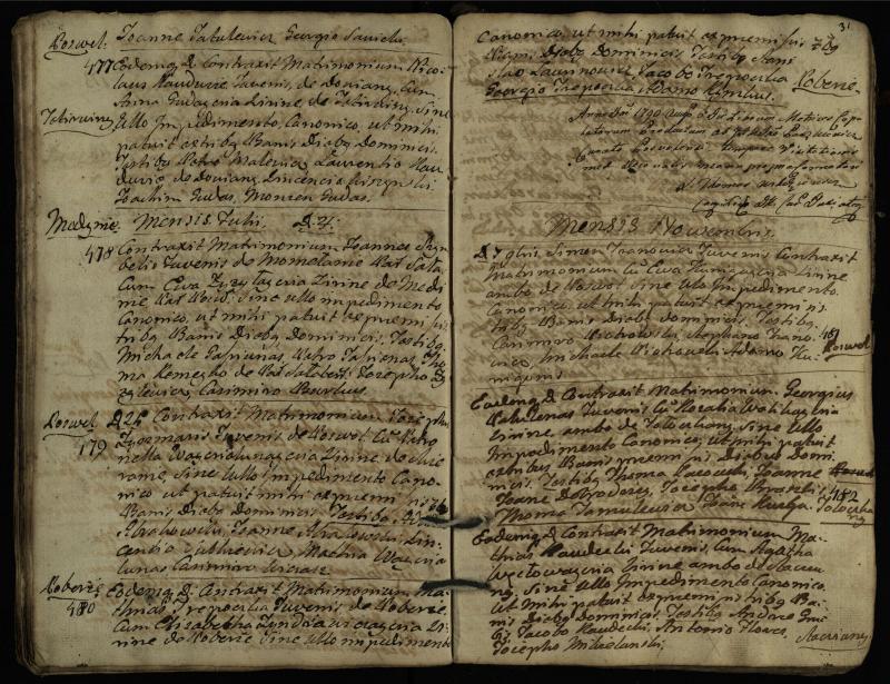 Pasvalio Romos katalikų parapijos bažnyčios 1776–1793 metų jungtuvių metrikų knyga