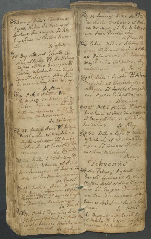 Pasvalio Romos katalikų parapijos bažnyčios 1749–1772 metų krikšto metrikų knyga