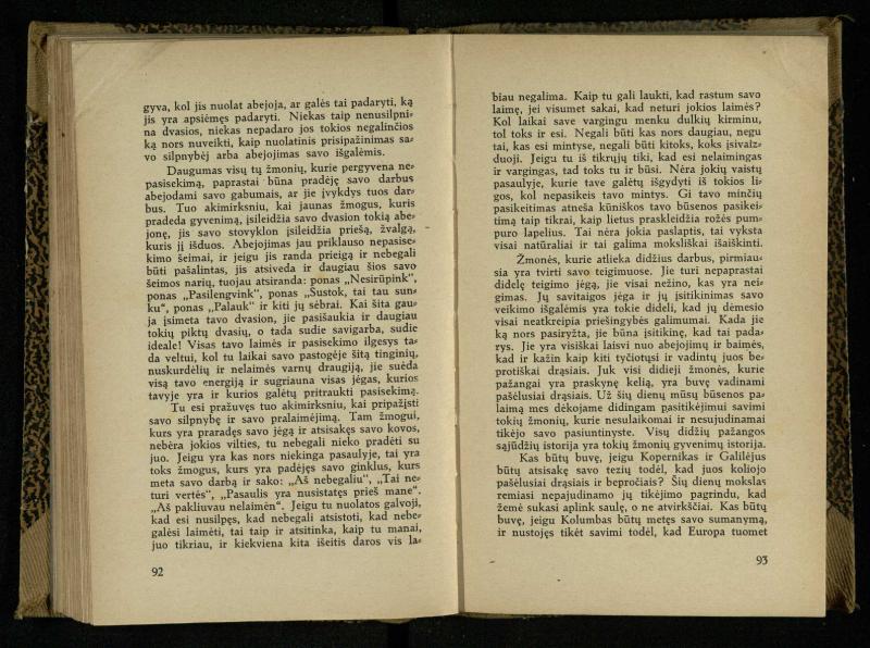 Minties galybė / Orison Swett Marden. – Kaunas: Fakelo leidinys, 1937. – 149, [2] p.