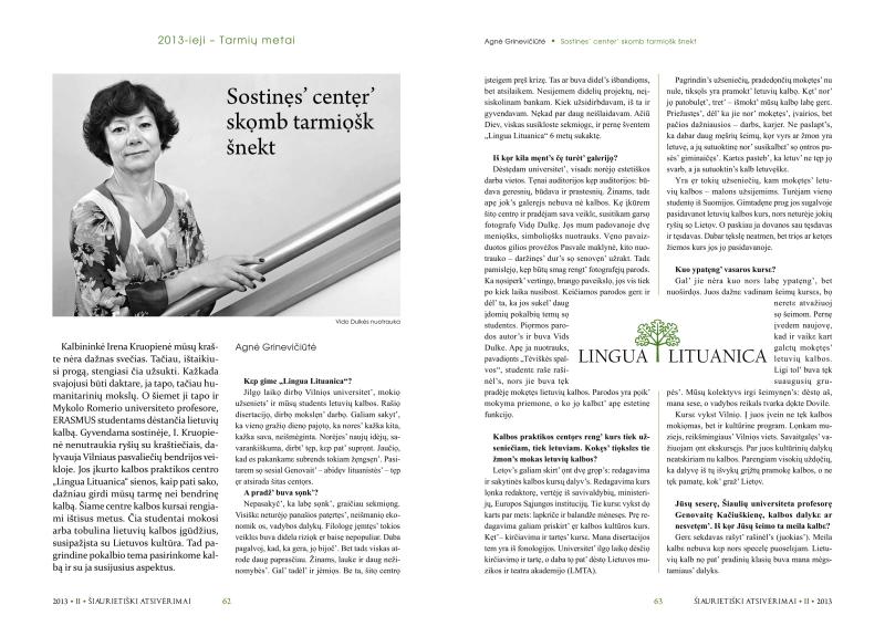 Šiaurietiški atsivėrimai : Pasvalio krašto istorijos ir kultūros žurnalas 2013, nr. 2 (35)
