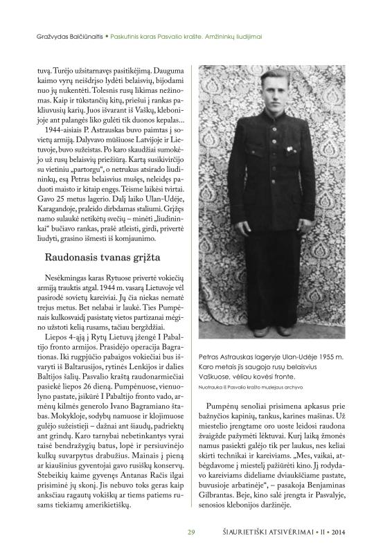 Šiaurietiški atsivėrimai : Pasvalio krašto istorijos ir kultūros žurnalas 2014, nr. 2 (37)
