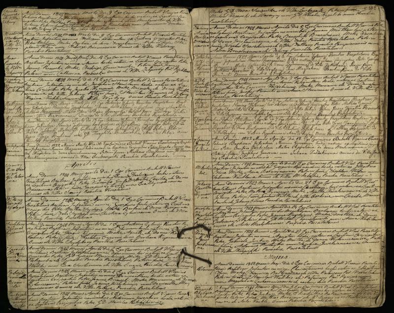 Pušaloto Romos katalikų parapijos bažnyčios 1822–1828 metų krikšto metrikų knyga
